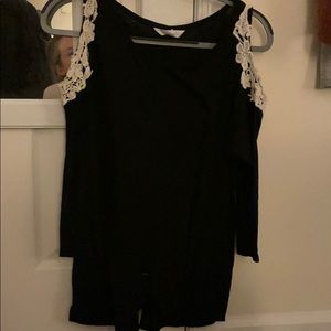 3/4 cold shoulder sweater